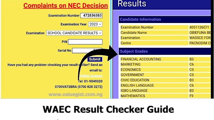 WAEC Result Checker Guide